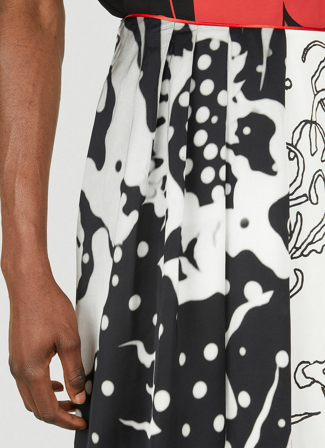 Honey Fucking Dijon Fluid Asymmetric Skirt