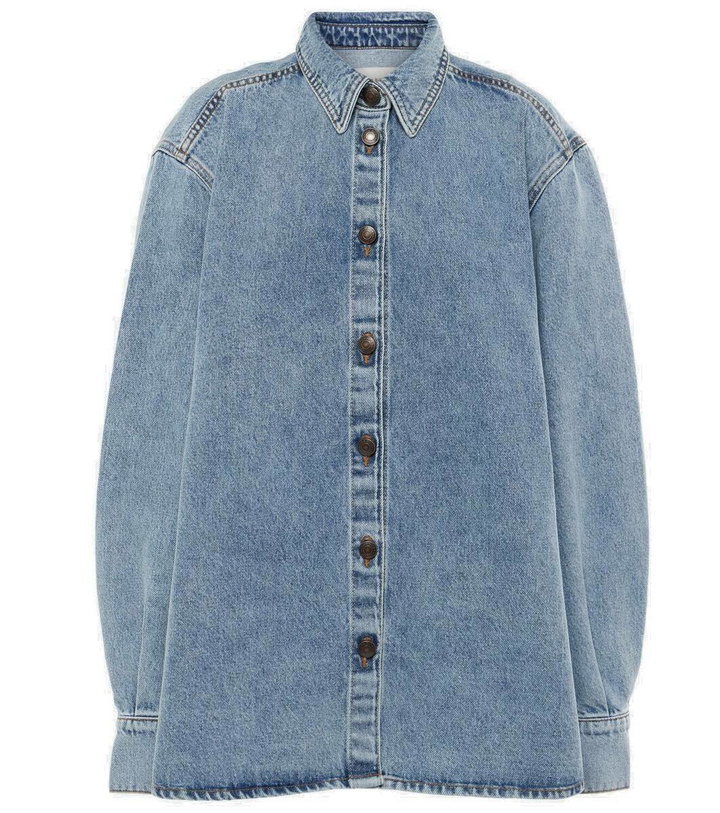 Photo: Magda Butrym Oversized denim overshirt