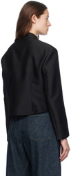 AMOMENTO Black Button Up Jacket