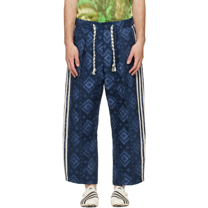 Photo: adidas Originals Blue Edison Chen Edition CLOT Track Pants
