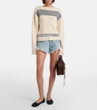 Balenciaga Frayed denim shorts