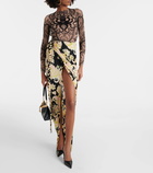 Etro Printed wrap skirt