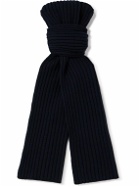 De Petrillo - Ribbed Merino Wool and Cashmere-Blend Scarf