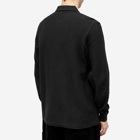 Fred Perry Men's Panelled Long Sleeve Polo Shirt in Black