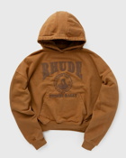 Rhude Cropped Desert Valley Hoodie Brown - Mens - Hoodies