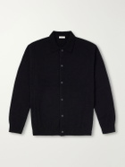 ATON - Wool-Blend Bouclé Cardigan - Black