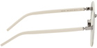 Kenzo Off-White Round Sunglasses