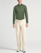 Massimo Alba Mens Shirt Military in Green