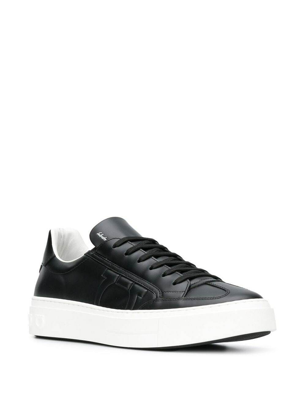 FERRAGAMO - Leather Sneakers Salvatore Ferragamo