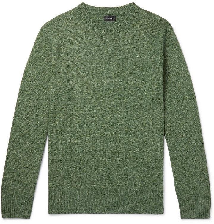 Photo: J.Crew - Wool-Blend Sweater - Men - Green
