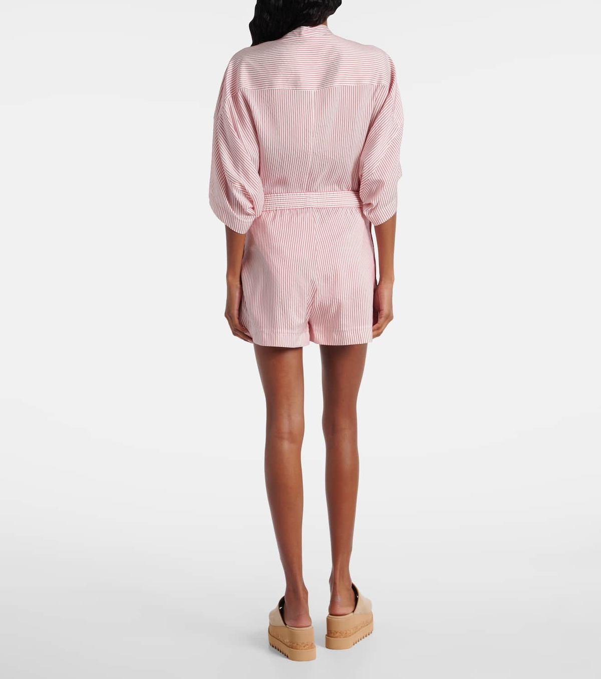 Stella McCartney Striped silk shorts