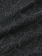 Rhude - Slim-Fit Mid-Length Snake-Print Swim Shorts - Black
