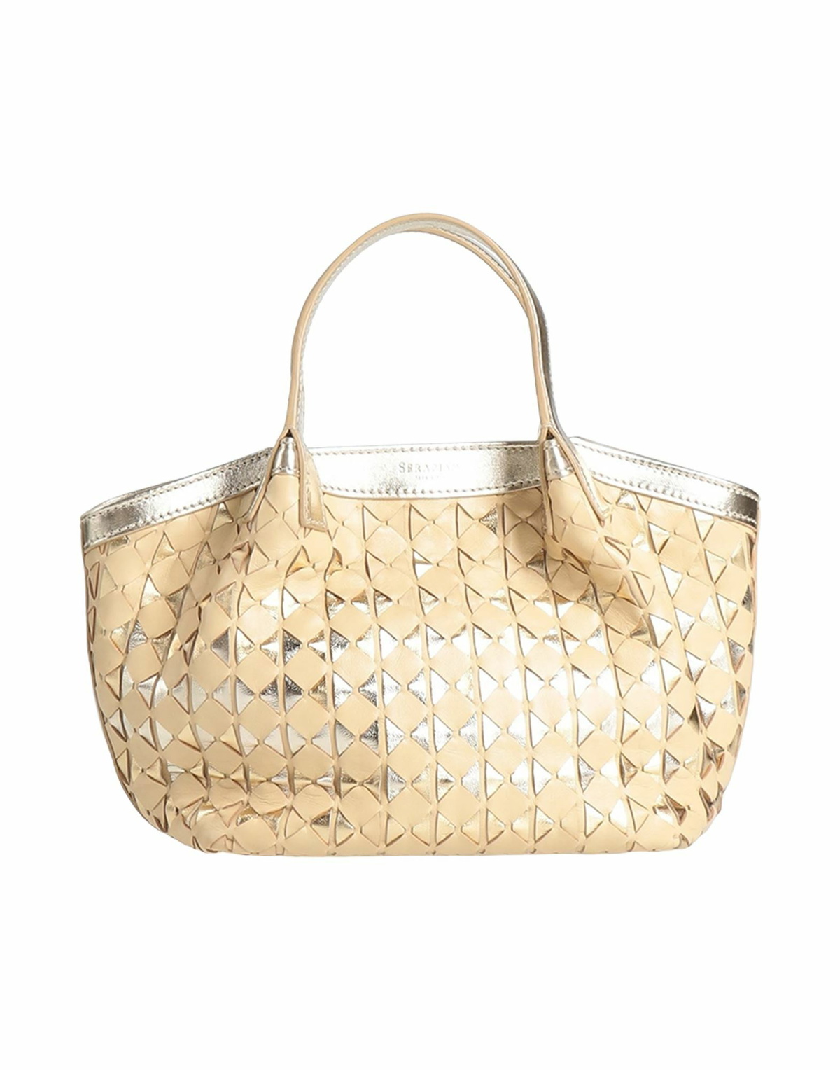 Serapian Womens Handbag in Beige