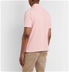 Isaia - Garment-Dyed Cotton-Piqué Polo Shirt - Pink