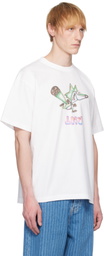 RICE NINE TEN White Scribbles T-shirt