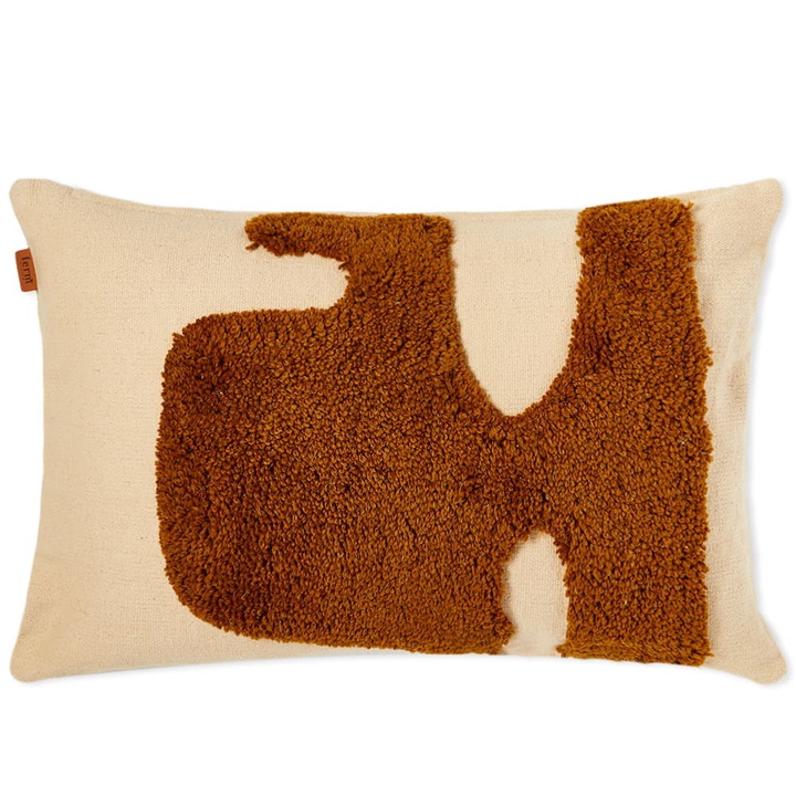 Photo: Ferm Living Lay Cushion - Rectangular in Sand/Sugar Kelp