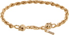 Emanuele Bicocchi SSENSE Exclusive Rope Chain Skulls Bracelet