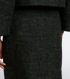 Shushu/Tong Tweed midi skirt