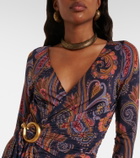 Etro Paisley wrap dress
