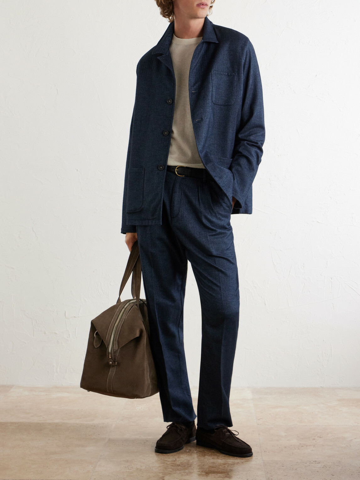 Massimo Alba - Florida Cotton Suit Jacket - Blue
