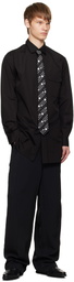 YOHJI YAMAMOTO Black Derby Tie