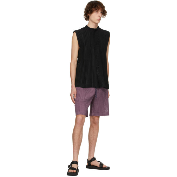 Homme Plisse Issey Miyake Brown Rock Vest Homme Plisse Issey Miyake