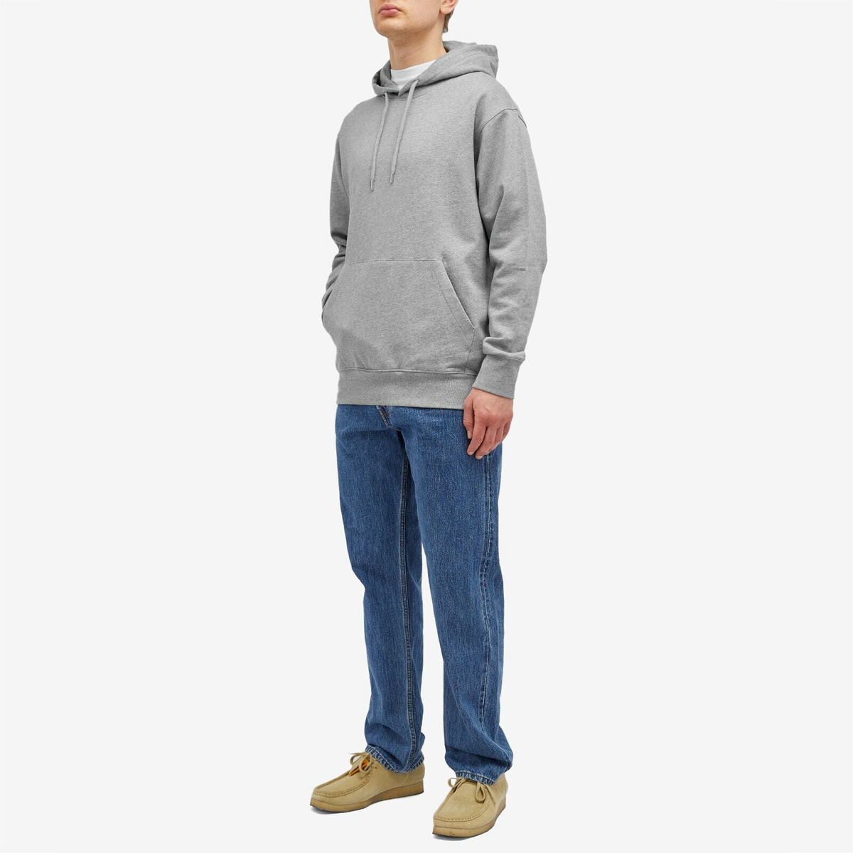 Norse Projects Men's Standard Hoodie in Grey Melange