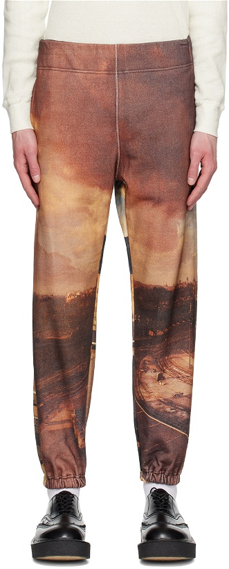 Photo: Undercover Brown Printed Sweatpants