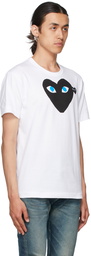 COMME des GARÇONS PLAY White & Black Big Heart T-Shirt