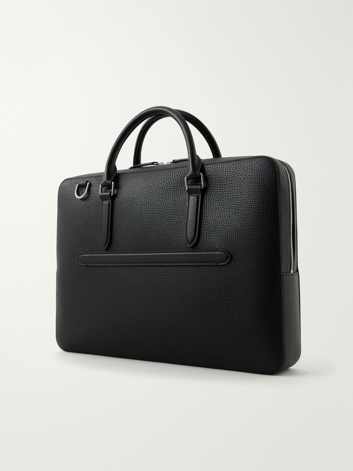Smythson - Slim Full-Grain Leather Briefcase