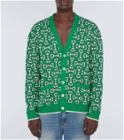 Gucci Horsebit jacquard cotton piqué cardigan