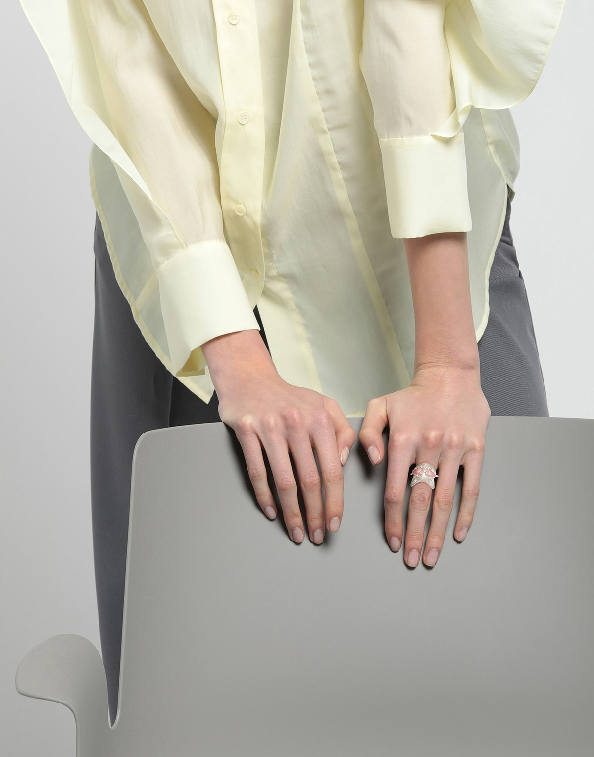 Roger Vivier Womens Ring in Silver