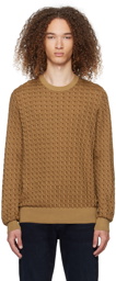 BOSS Tan Crewneck Sweater