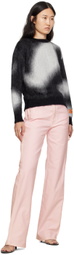 Heron Preston Black & White Aop Sweater