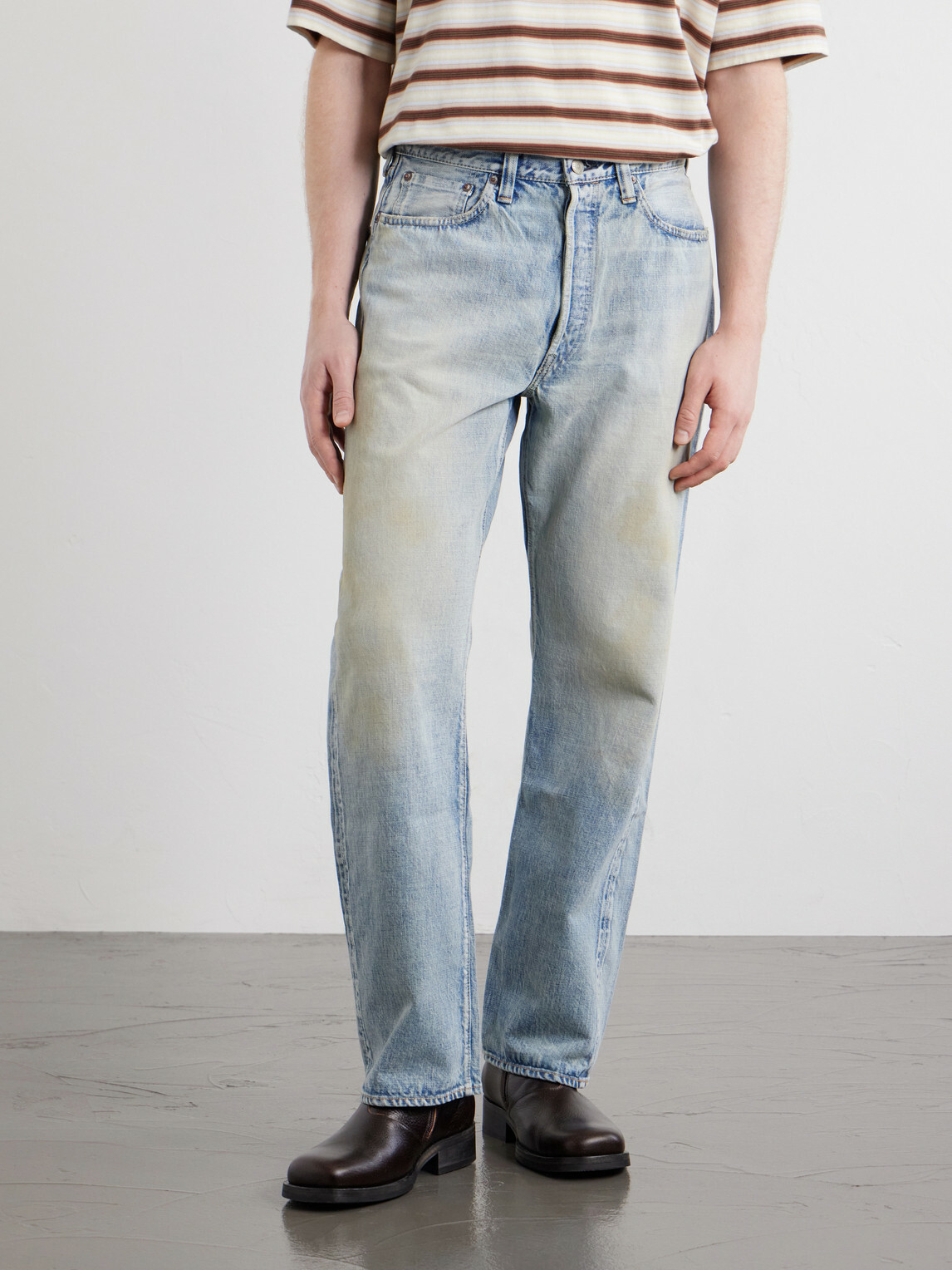 FULLCOUNT - Santa Monica 0105W-1354 Straight-Leg Jeans - Blue