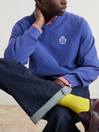 Noah - Logo-Printed Cotton Sweatshirt - Blue