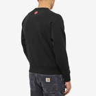 ICECREAM Men's Flock Logo Crew Sweat in Black