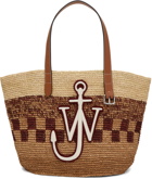 JW Anderson Beige & Brown Basket Belt Tote