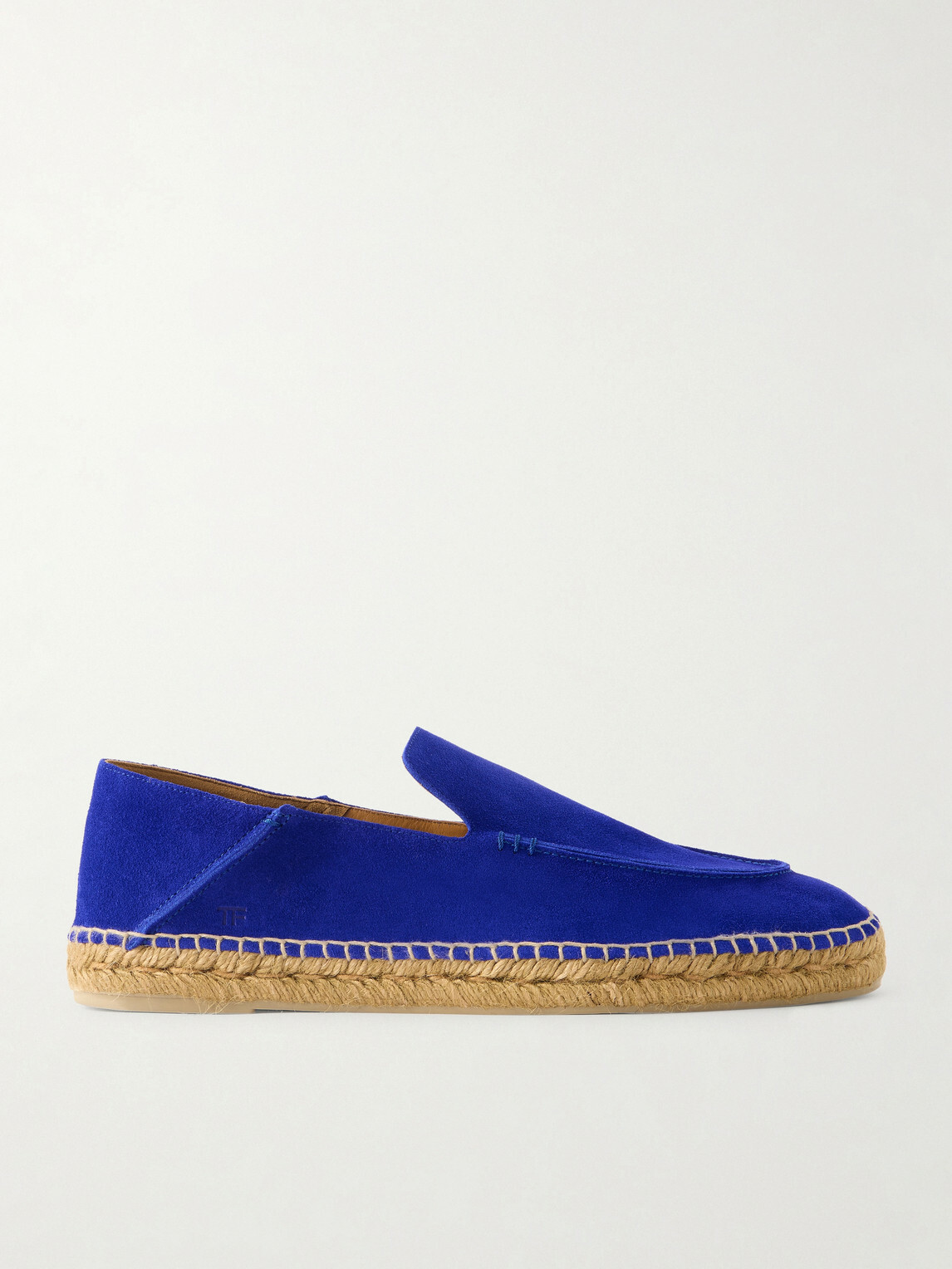 TOM FORD - Finn Collapsible-Heel Suede Espadrilles - Blue