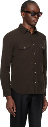 TOM FORD Brown Western Shirt