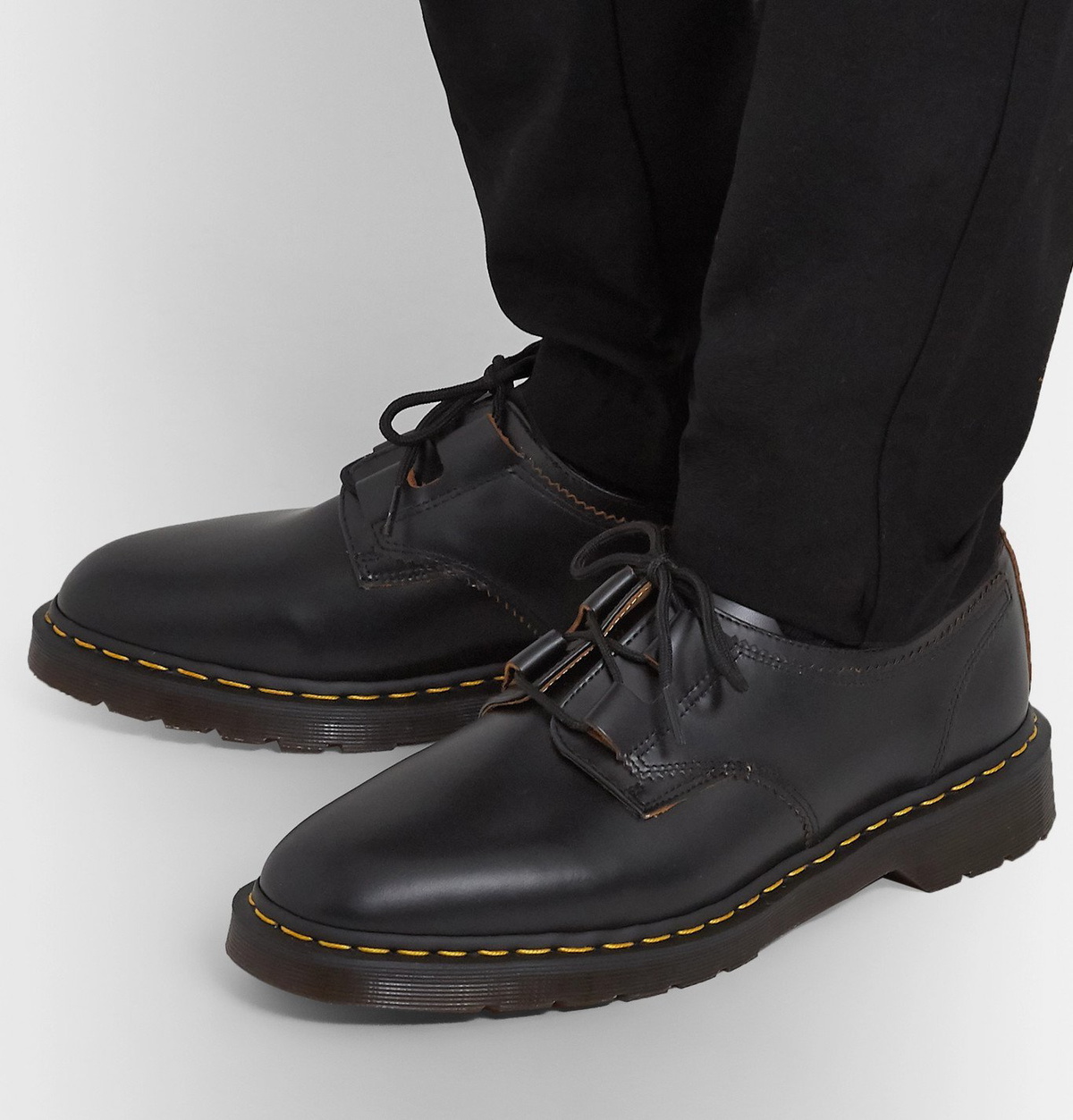 Dr. Martens - 1461 Ghillie Leather Derby Shoes - Black