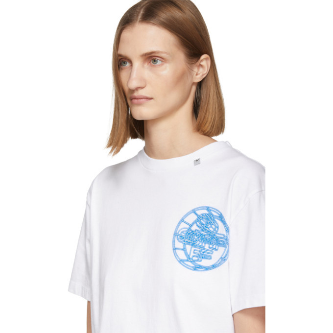 Off-White White Glow-In-The-Dark 3D Cross T-Shirt Off-White