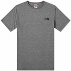 The North Face Men's Simple Dome T-Shirt in Grey Heather