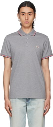 Moncler Grey Logo Polo