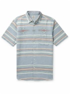 Faherty - Doug Good Feather Striped Organic Cotton Shirt - Blue