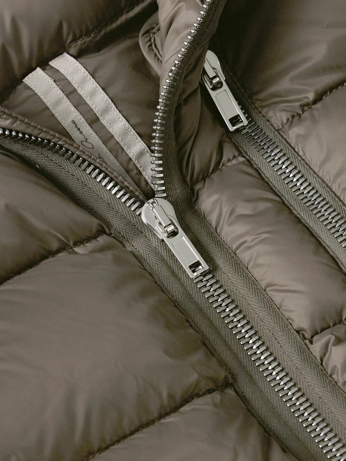 Rick Owens - Slim-Fit Quilted Shell Down Hooded Jacket - Brown