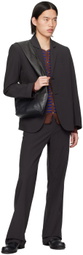 Edward Cuming Brown & Navy Striped Blazer