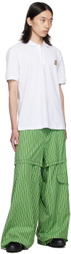 Moschino White Teddy Patch Polo