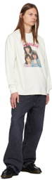 RICE NINE TEN Off-White Girls Pop Idol Long Sleeve T-Shirt