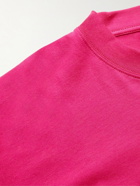 VETEMENTS - Oversized Crystal-Embellished Cotton-Jersey T-Shirt - Pink